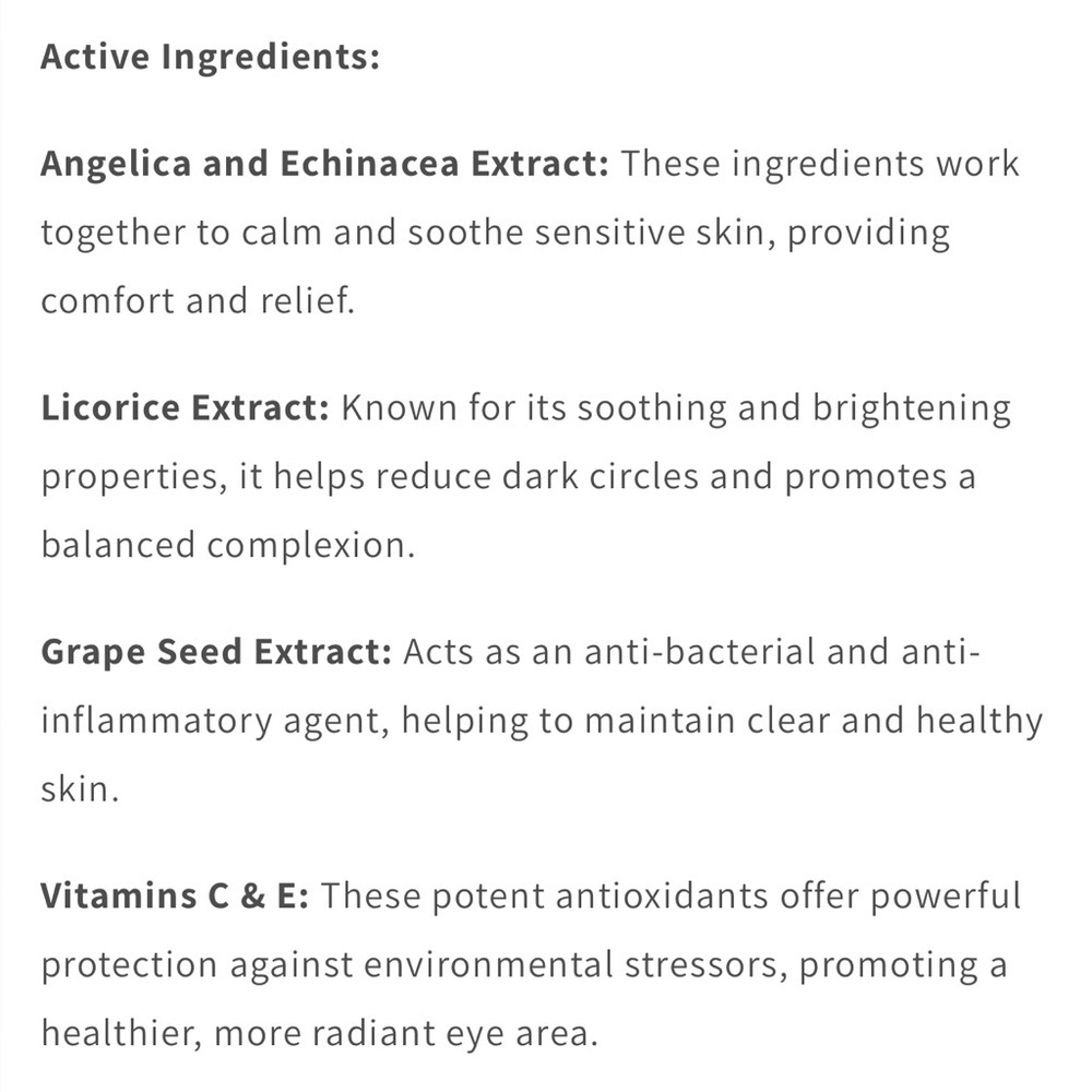 New/Sealed Context Viamin C All Day Eye Cream Targets Dark Circles Hydrates Skin - Picture 3 of 5